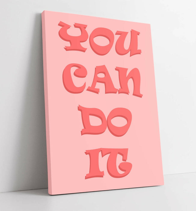 "YOU CAN DO IT" INSPIRATIONAL LIFE QUOTE -CANVAS WALL ART PICTURE PRINT