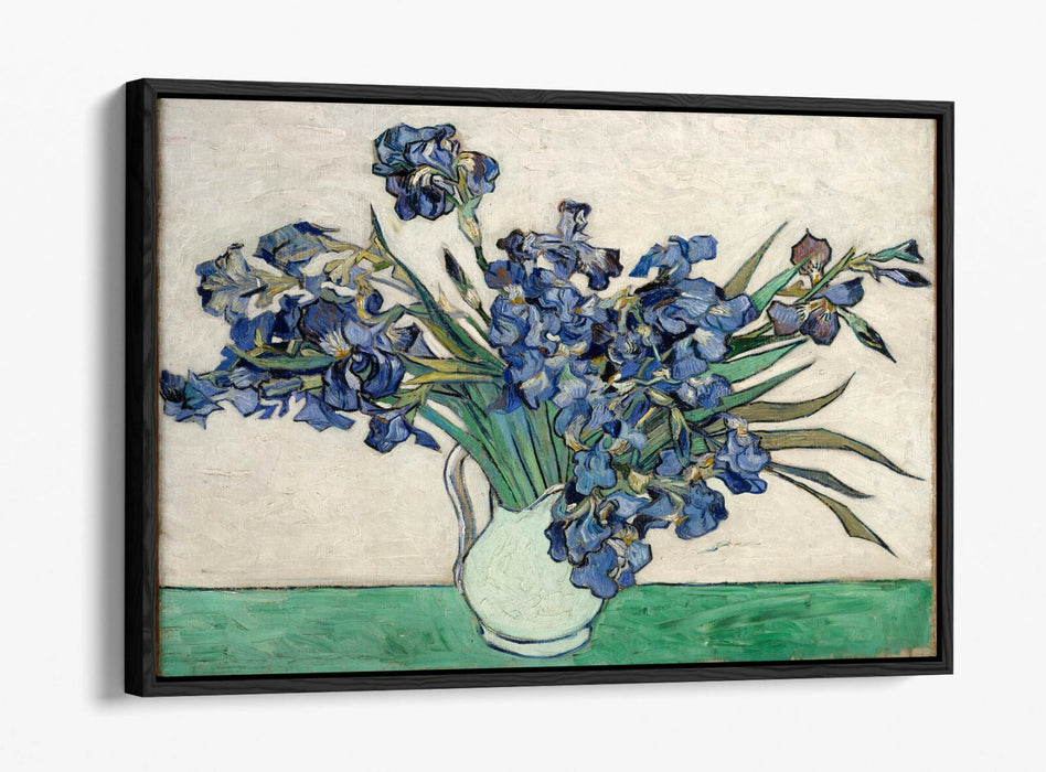VINCENT VAN GOGH "IRISES" 1890 -FLOAT EFFECT CANVAS ART PRINT- FAMOUS PAINTING