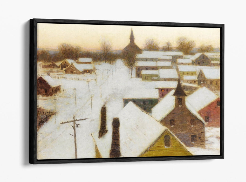 L. BIRGE HARRISON, FROSTY MORNING -FLOAT EFFECT CANVAS WALL ART PRINT