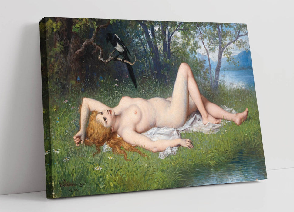 CARL SCHWENINGER, MAGPIE -CANVAS WALL ARTWORK PIC PRINT