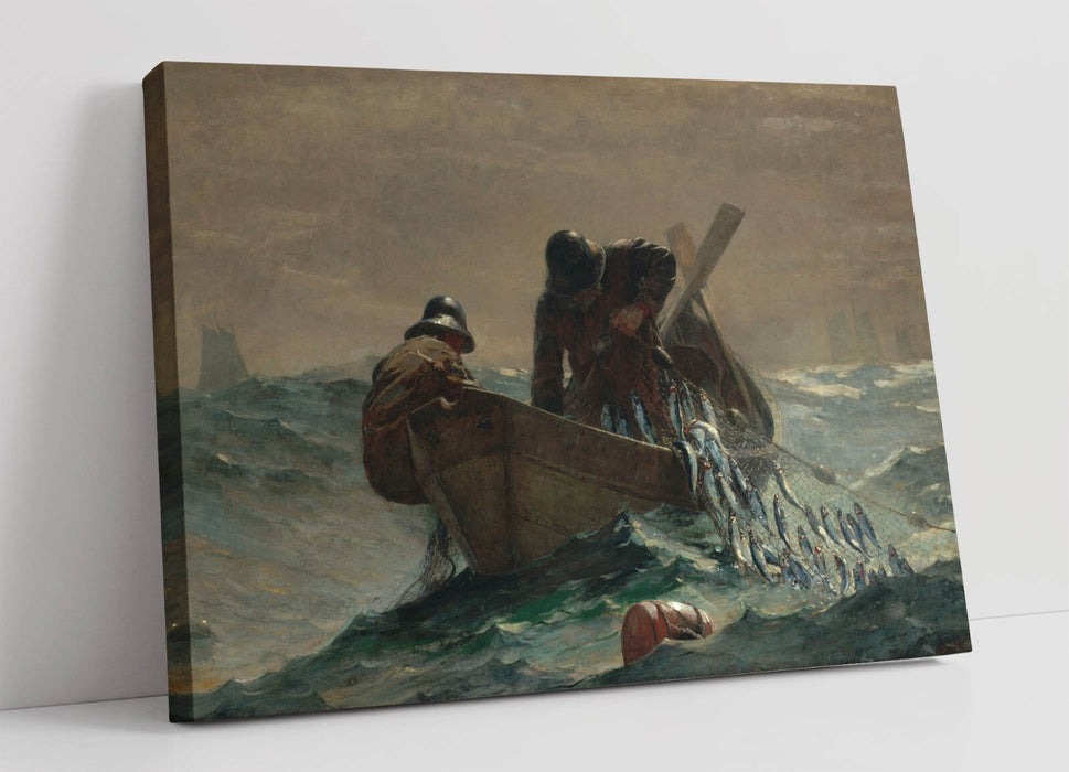 WINSLOW HOMER, THE HERRING NET -CANVAS WALL ARTWORK PIC PRINT