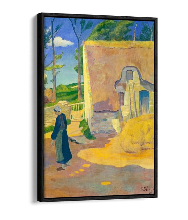PAUL SERUSIER, FARMHOUSE AT LE POULDU -FLOAT EFFECT CANVAS WALL ART PIC PRINT