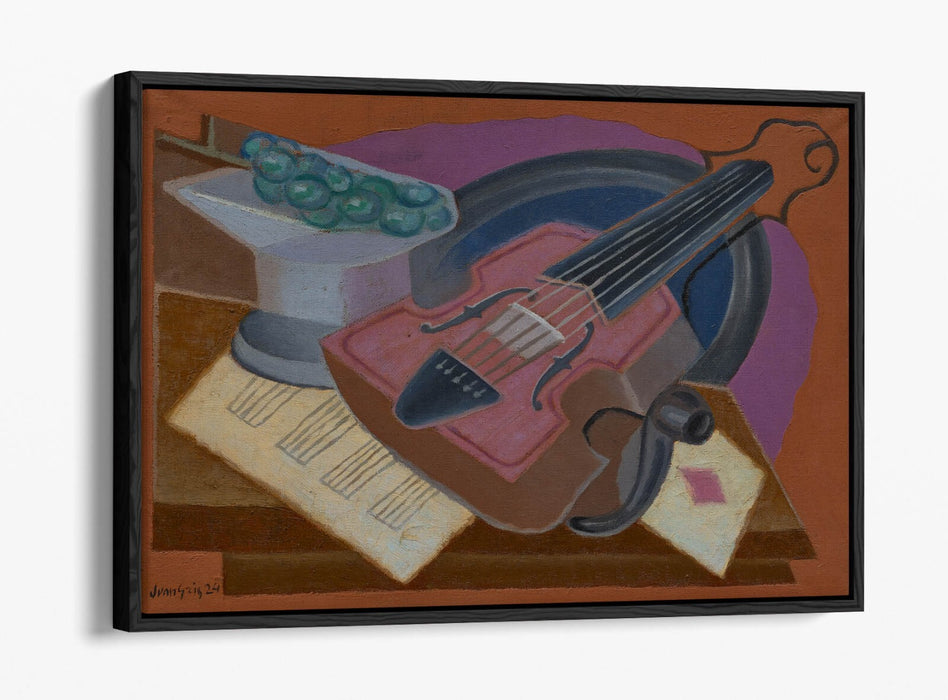 JUAN GRIS, THE ACE OF DIAMONDS -FLOAT EFFECT CANVAS WALL ART PRINT