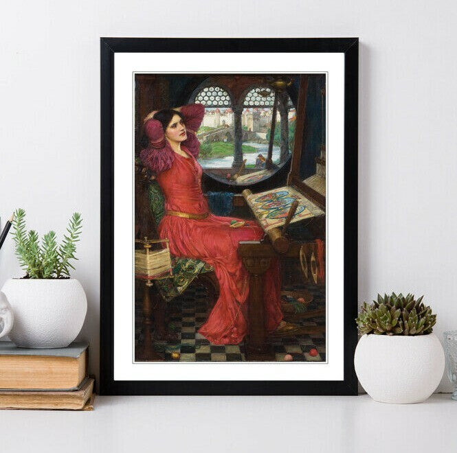 JOHN WILLIAM WATERHOUSE HALF SICK SHADOW FRAMED ART POSTER PAINTING PRINT 4 SIZE