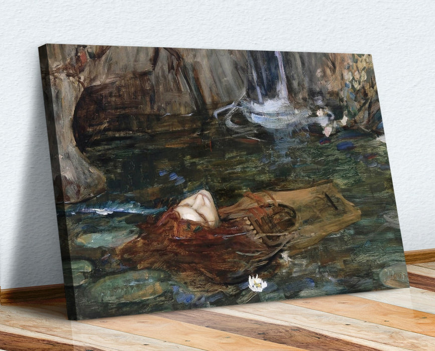 CANVAS WALL ART ARTWORK FRAMED PRINT John William Waterhouse Nymphs head Orpheus