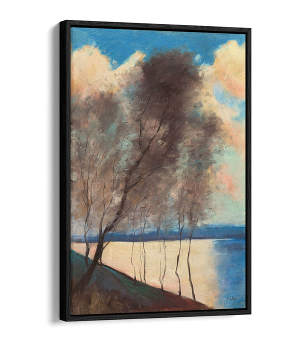LESSER URY, TREE RIVER LANDSCAPE -FLOAT EFFECT CANVAS WALL ART PICTURE PRINT