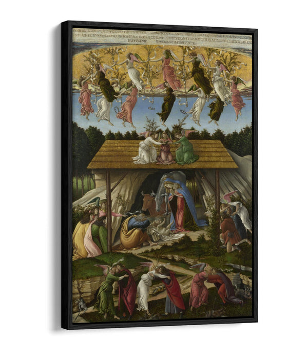 SANDRO BOTTICELLI, THE MYSTICAL NATIVITY -FLOAT EFFECT CANVAS WALL ART PRINT