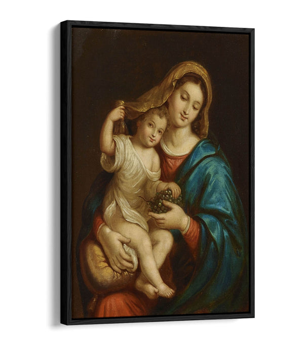 FRANCESCO ALBERI, MADONNA WITH CHILD -FLOAT EFFECT CANVAS WALL ART PRINT