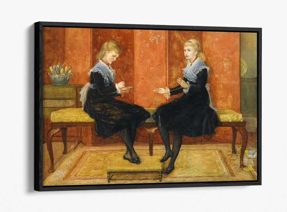 WALTER T CRANE, VIOLET AND LILY -FLOAT EFFECT CANVAS WALL ART PIC PRINT