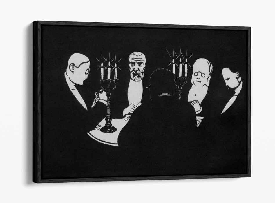 FELIX VALLOTTON, POKER -FLOAT EFFECT CANVAS WALL ART PRINT