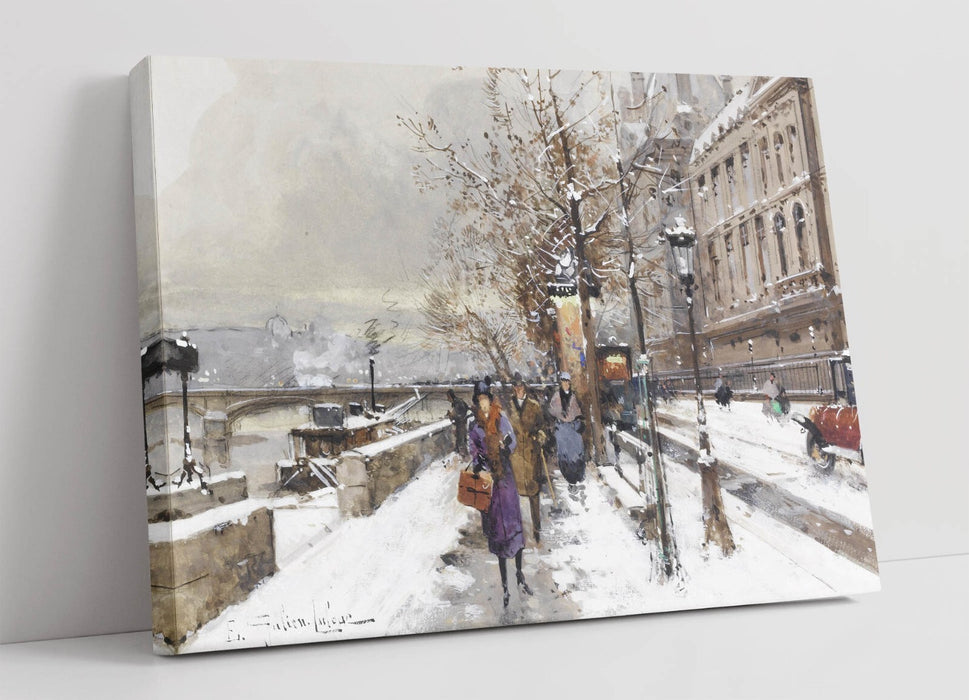 EUGENE GALIEN-LALOUE, QUAI D'ORSAY IN PARIS -CANVAS WALL ARTWORK PICTURE PRINT