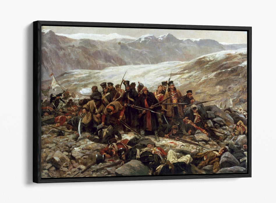 WILLIAM BARNES WOLLEN, THE LAST STAND -FLOAT EFFECT CANVAS WALL ART PIC PRINT