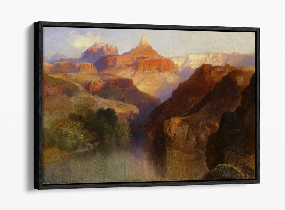 THOMAS MORAN, ZOROASTER PEAK -FLOAT EFFECT CANVAS WALL ART PIC PRINT