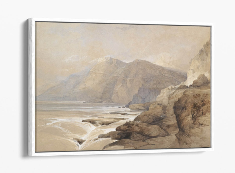 Float Effect Canvas Art - Coast Of Syria Handmade Canvas Wall Art Print