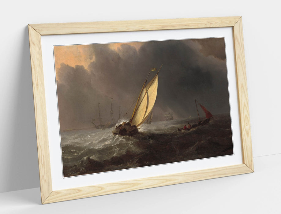 Framed Wall Art - Willem Van De Velde Before The Storm Painting | Handmade UK Frame