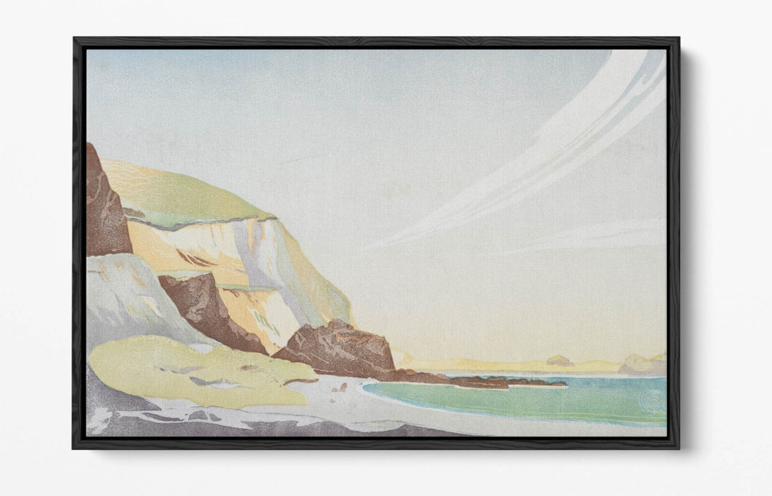 Float Effect Canvas Art - William Cooch Houghton Bay | Premium Varnish Finish