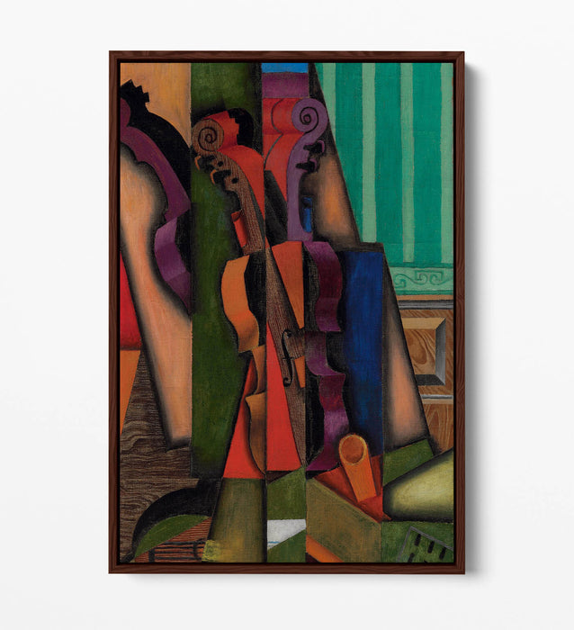JUAN GRIS, VIOLIN AND GUITAR -FLOAT EFFECT CANVAS WALL ART PRINT