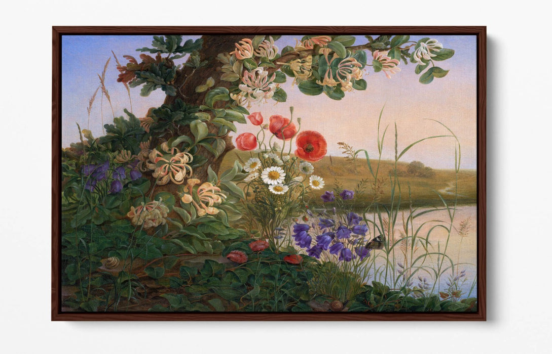 Float Effect Canvas Art – Handmade Flower Canvas Print With Premium Frame