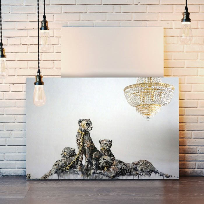 BANKSY CANVAS STREET WALL ART PRINT ARTWORK - Panthere