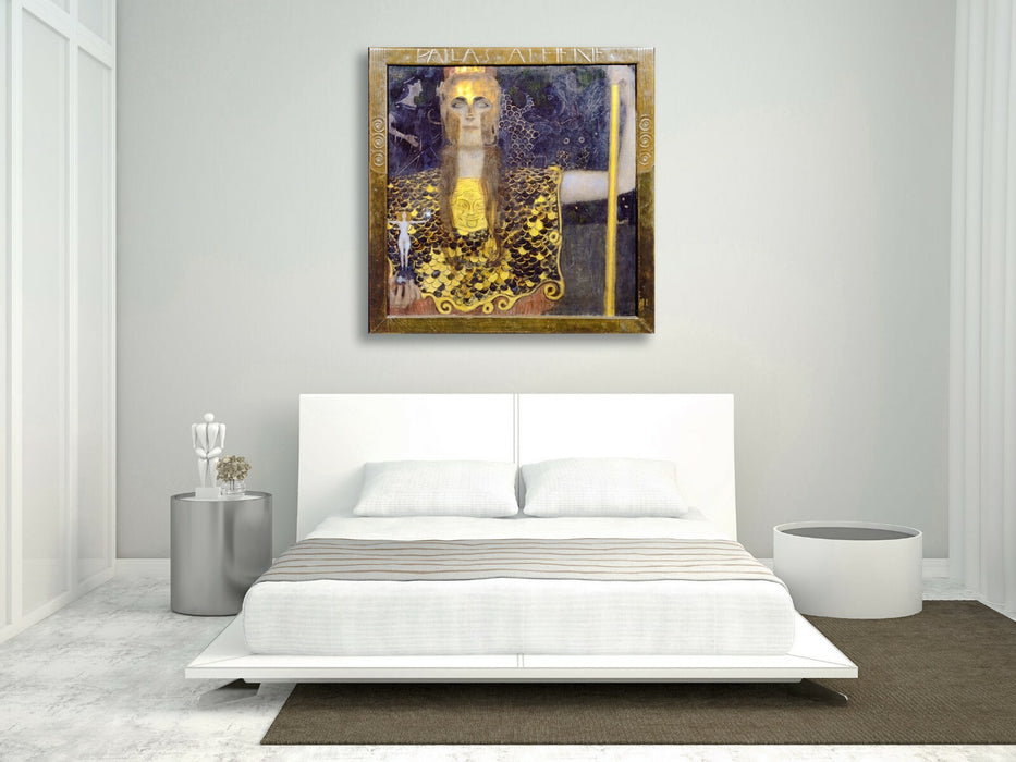 Gustav Klimt Pallas Anthene CANVAS WALL ART PICTURE PRINT PAINTING GOLD