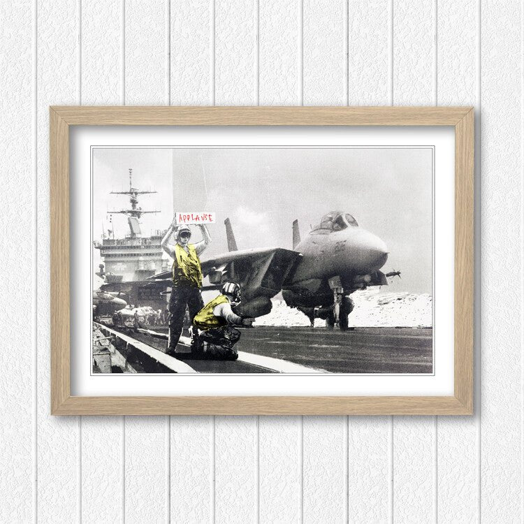 Banksy Framed Poster – Urban Street Art Graffiti Wall Art with UK Handmade Frame