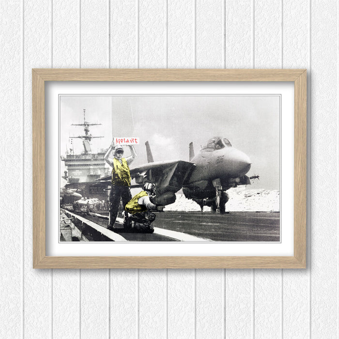 Banksy Framed Poster – Urban Street Art Graffiti Wall Art with UK Handmade Frame