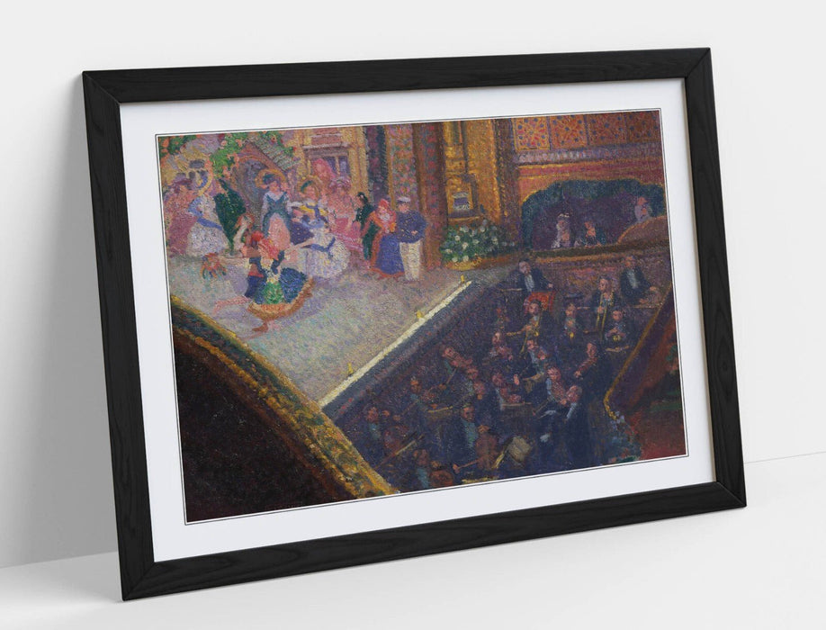 Framed Wall Art - 'Spencer Gore, Ballet Scene' Wall Poster with Wood Grain Frame