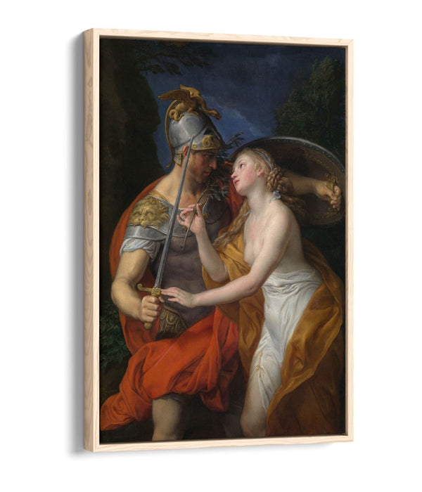 POMPEO BATONI, ALLEGORY OF PEACE AND WAR -FLOAT EFFECT CANVAS WALL ART PIC PRINT