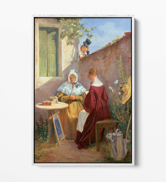 CARL SPITZWEG, THE LOVE LETTER -FLOAT EFFECT CANVAS WALL ART PIC PRINT