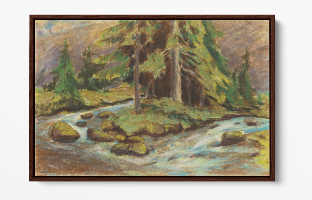 ZOLO PALUGYAY, DEMANOVSKY BROOK -FLOAT EFFECT CANVAS WALL ART PRINT