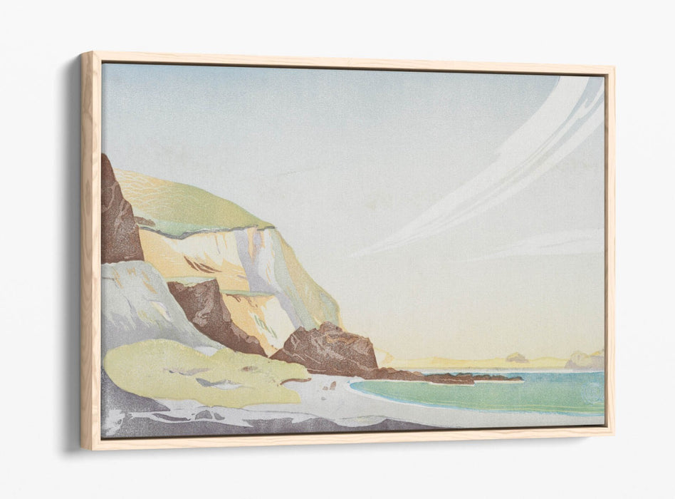 Float Effect Canvas Art - William Cooch Houghton Bay | Premium Varnish Finish
