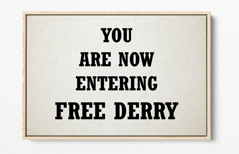 Float Effect Canvas - Handmade Derry Print on Premium Deep Frame Artwork