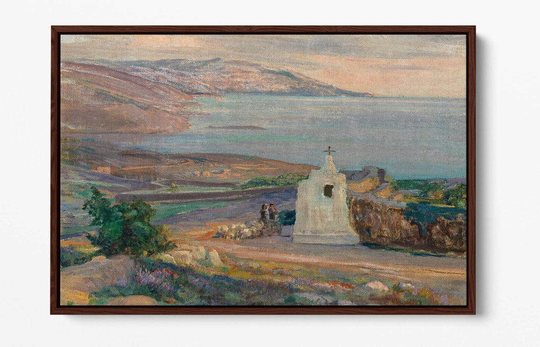 Canvas Wall Art – Coastal Landscape Float Frame Print | Handmade British Canvas