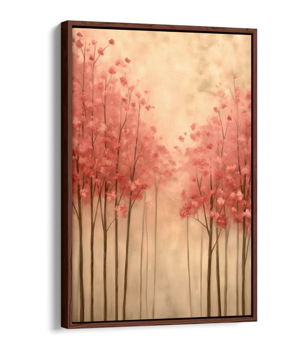 Cherry Blossom Canvas - Pink Floral Wall Decor | Handmade Float Effect Art Print