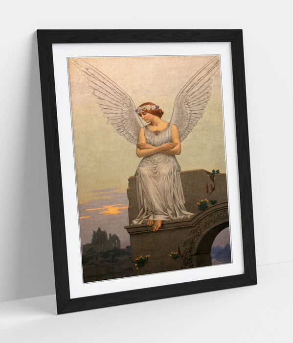 Framed Wall Art Featuring Alexandre Seon The Thought Painting – Matte Paper Print