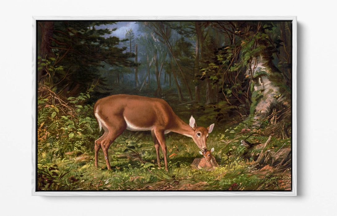 Canvas Wall Art – Maternal Love Float Effect Canvas Art Print with Premium Varnish Finish