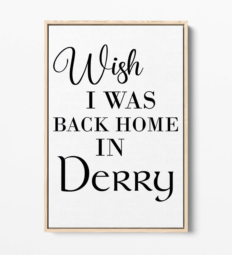 Canvas Art Print - Handmade UK Lyrics Quote Canvas With Float Effect Frame