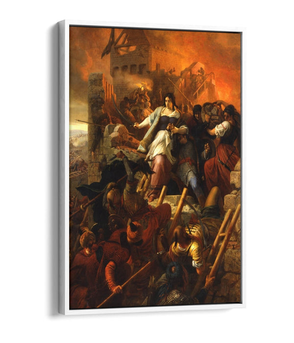 BERTALAN SZEKELY, THE WOMEN OF EGER -FLOAT EFFECT CANVAS WALL ART PIC PRINT