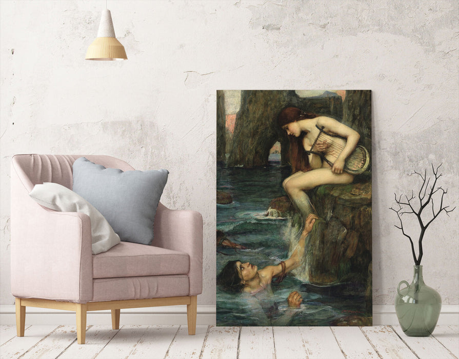 CANVAS WALL ART PAINTING PRINT ARTWORK WOMAN John William Waterhouse The Siren