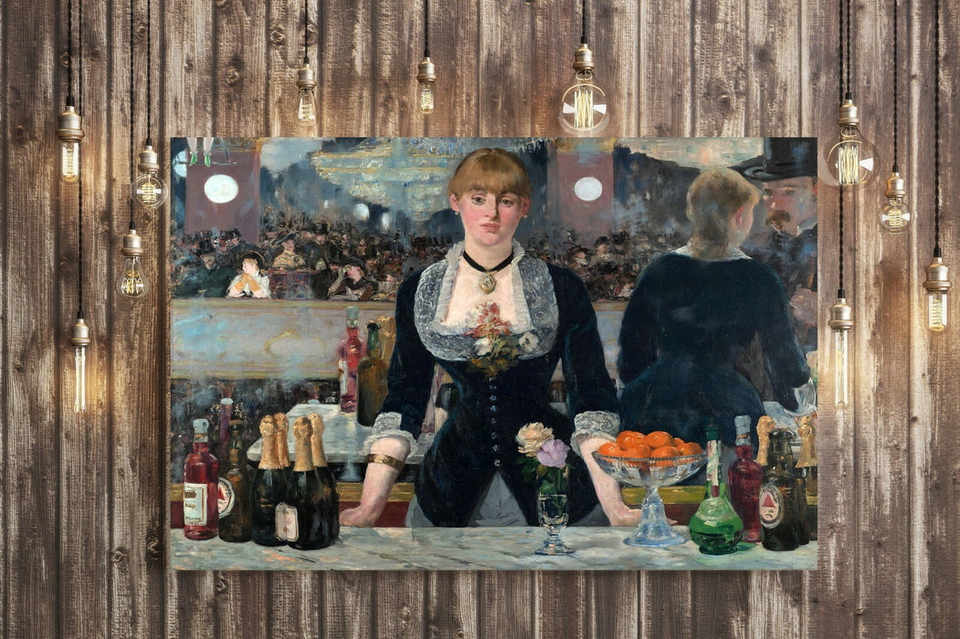 CANVAS WALL ART  PAINTING PRINT ARTWORK Edouard Manet A Bar at Folies Berghre