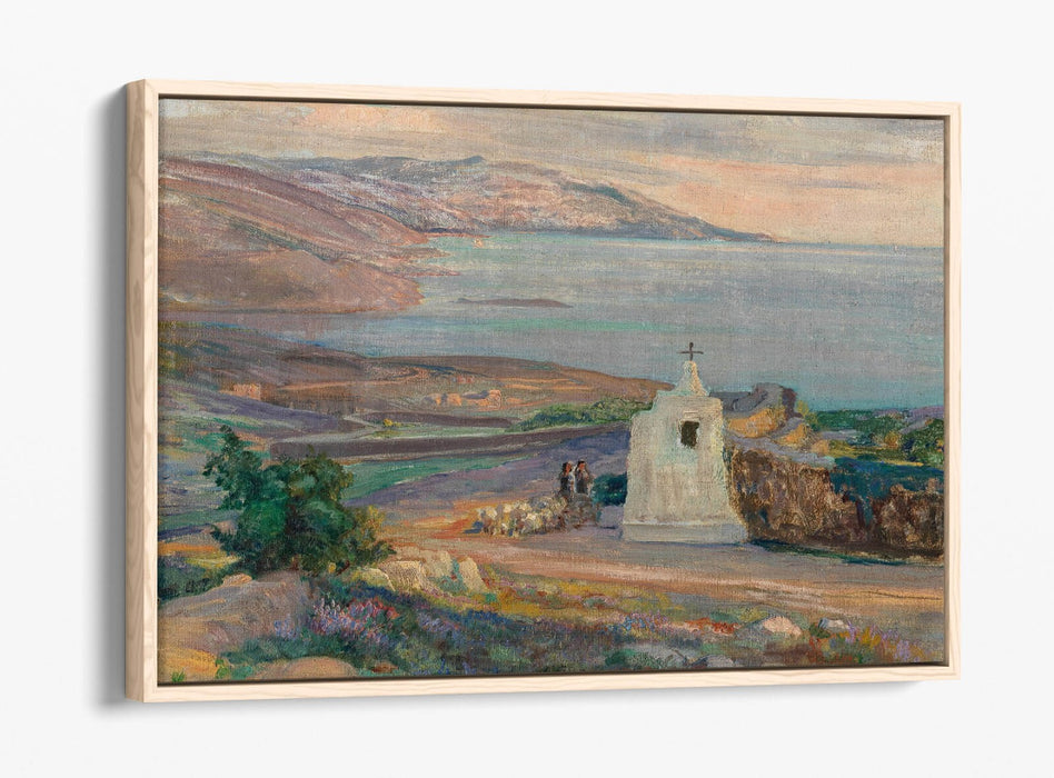 Canvas Wall Art – Coastal Landscape Float Frame Print | Handmade British Canvas