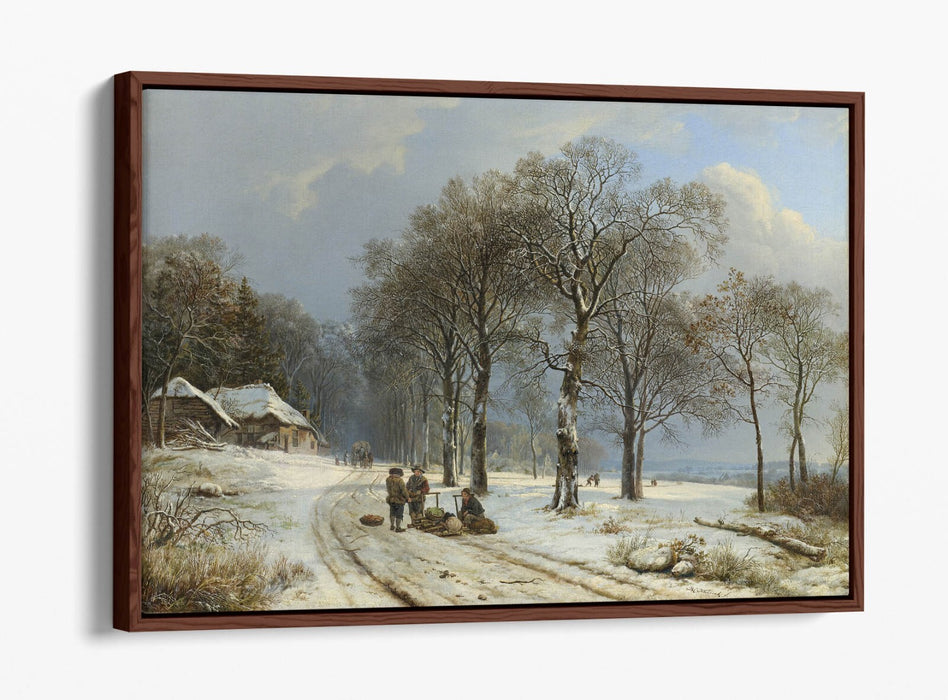 Canvas Wall Art Print – Winter Landscape Art With Float Effect & Custom Deep Frame