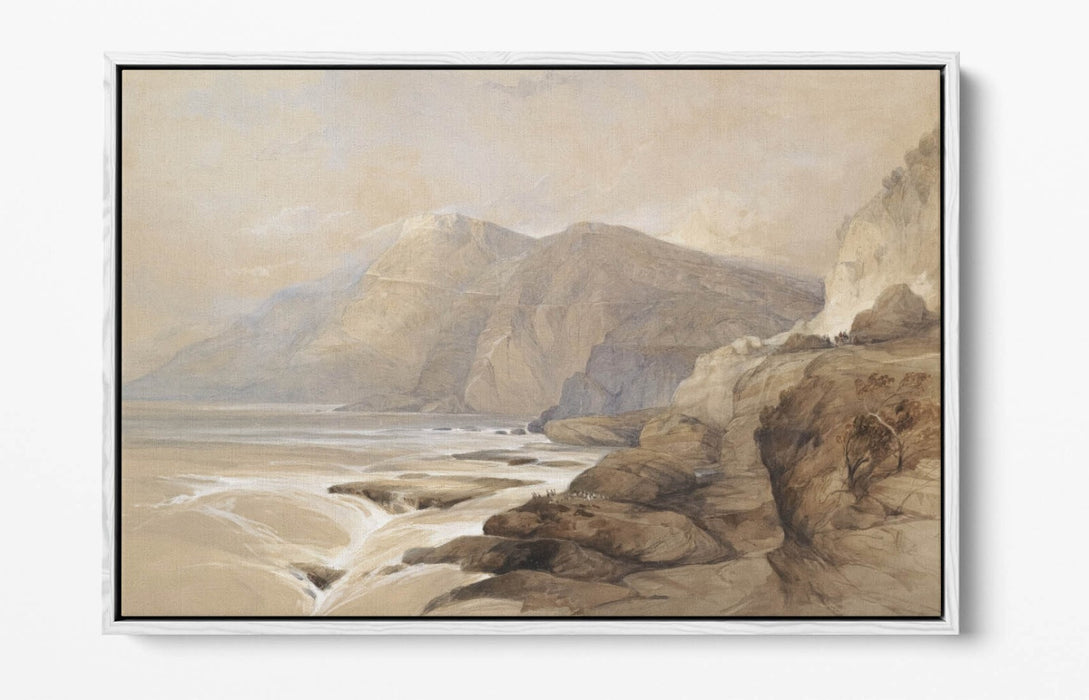 Float Effect Canvas Art - Coast Of Syria Handmade Canvas Wall Art Print