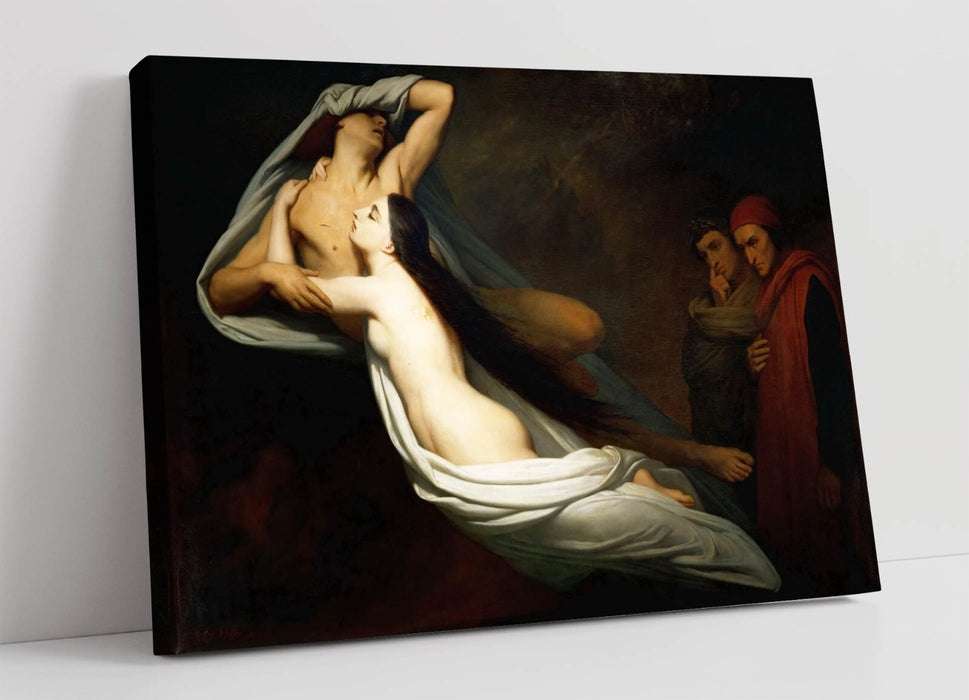 Canvas Wall Art - Ary Scheffer Ghosts Of Paolo & Francesca Premium Print