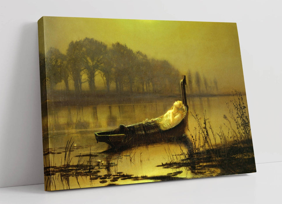 Canvas Wall Art - John Atkinson Grimshaw Lady Of Shalott Painting Print | Premium Satin Finish