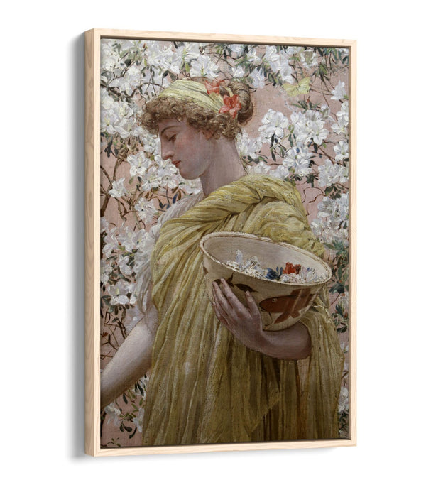 ALBERT JOSEPH MOORE, AZALEE -FLOAT EFFECT CANVAS WALL ART PIC PRINT