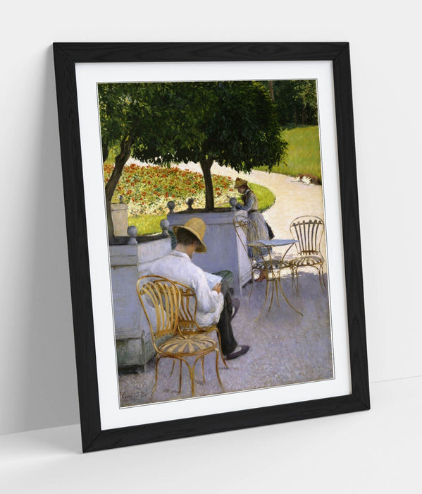 Framed Wall Art Poster - Gustave Caillebotte Orange Trees Painting | UK Made