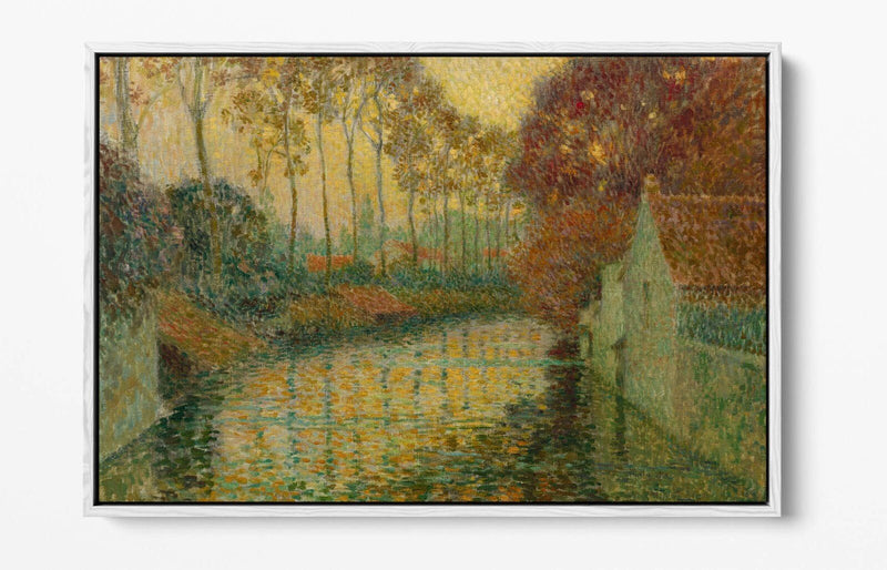 Canvas Wall Art Print - Henri Le Sidaner Autumn Float Effect on MDF Frame