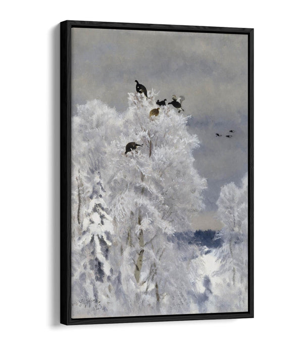 Canvas Wall Art – Black Grouse Art Float Effect on Handmade UK Canvas Print