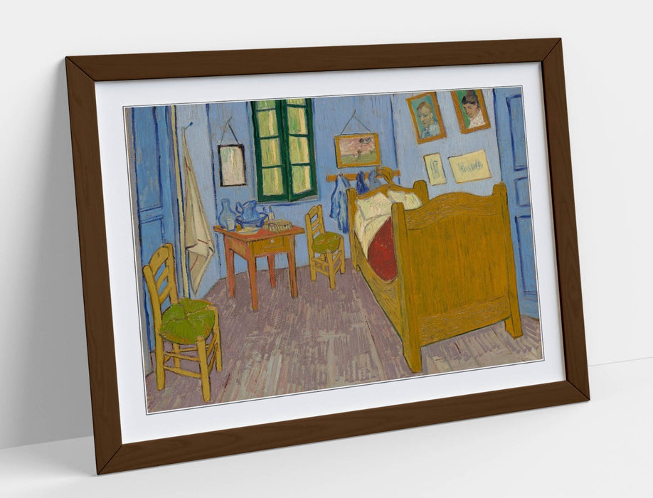 Van Gogh Wall Art – Handmade Framed Art Print of Bedroom in Arles Painting